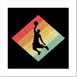 Retro Vintage 80s Basketball Gift For Basketball Players Posters and Art